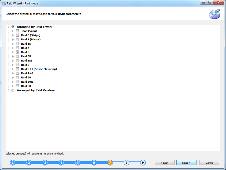 RAID-Parameter - RAID 5